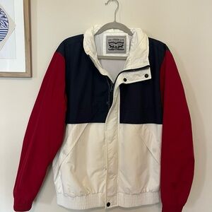 Levi's Red and White Colorblock Jacket